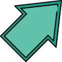 flecha diagonal icon