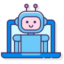 hombre robot icon