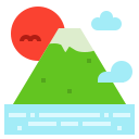 montaña fuji icon