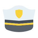 sombrero de policía icon