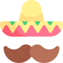 cappello messicano icona