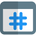 Hashtag icon