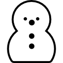 pupazzo di neve icona