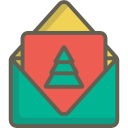 Christmas card icon