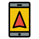 teléfono gps icon