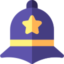 sombrero de policía icon