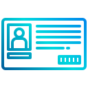 tarjeta de identificación icon