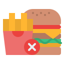 no comida rapida icon