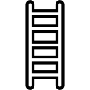 escalera de contorno delgado icon