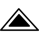 contorno de forma triangular icon