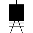 schilderdoek op een kunststandaard icoon