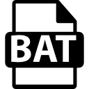 formato de archivo bat 
