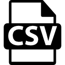 extensión de formato de archivo csv 