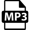símbolo de formato de arquivo mp3 