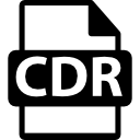 extensión de formato de archivo cdr icon