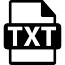 símbolo de archivo txt icon