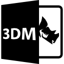 extensión de formato de archivo 3dm icon