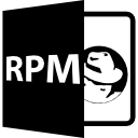 símbolo de formato de archivo rpm 