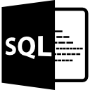 format de fichier ouvert sql icon