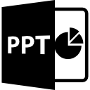 円グラフを含む ppt オープン ファイル形式 icon