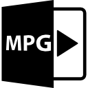 formato de archivo abierto mpg icon