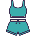 ropa deportiva icon