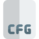 formato de archivo cfg icon