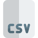 formato de archivo csv 