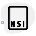 archivo msi icon