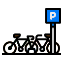 estacionamiento de bicicletas icon