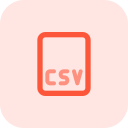 formato de archivo csv 