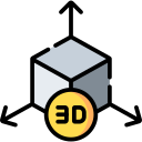 modelo 3d icon