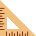 regla triangular icon