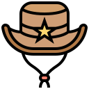 sombrero de vaquero icon