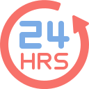 abierto las 24 horas icon