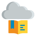 biblioteca en la nube icon