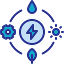 energía sostenible icon