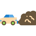 la contaminación del aire icon