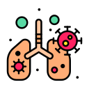 pulmones infectados