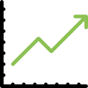 gráfico de linea icon