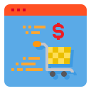 las compras en línea icon