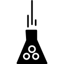 experimento de química con reacción química con burbujas. 