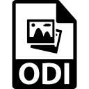 Символ формата файла odi иконка