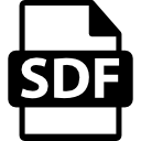 símbolo de formato de archivo sdf 