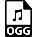 symbole de format de fichier ogg Icône