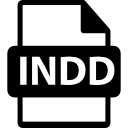 símbolo de formato de archivo indd 