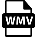 símbolo de formato de arquivo wmv 