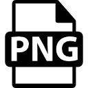 símbolo de formato de archivo png 