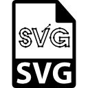 símbolo de formato de archivo svg 