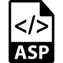 símbolo de formato de arquivo asp 
